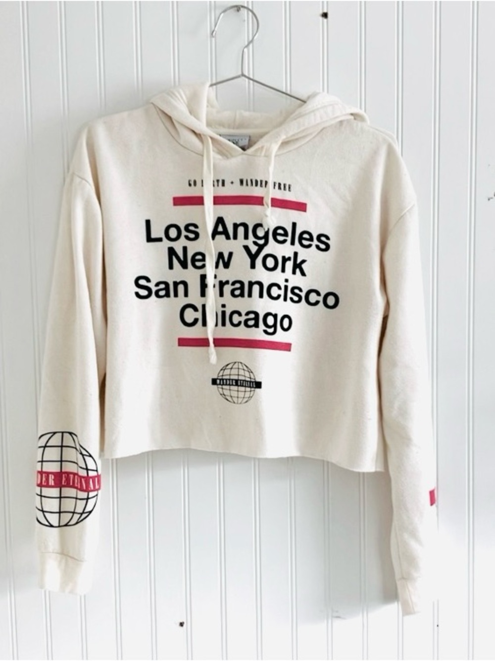 MIGHTY FINE Wander Cropped Hoodie